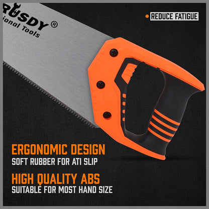 16" Hand Saw Sharp Cut Wood Plastic Cutting Heavy-Duty Crosscut