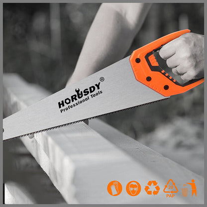 16" Hand Saw Sharp Cut Wood Plastic Cutting Heavy-Duty Crosscut