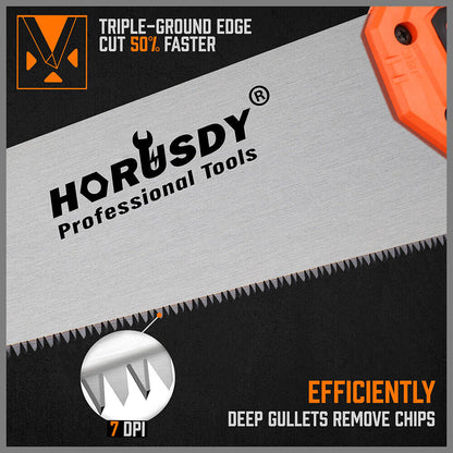 20" Hand Saw Sharp Cut Wood Plastic Cutting Heavy-Duty Crosscut