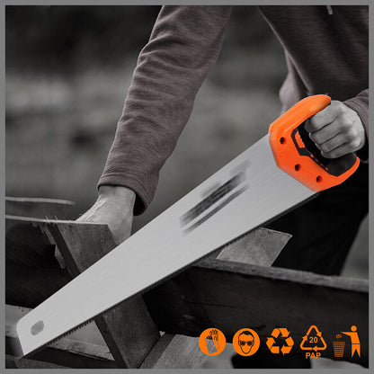 20" Hand Saw Sharp Cut Wood Plastic Cutting Heavy-Duty Crosscut