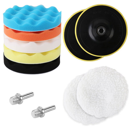 11Pack 6" Buffing Waxing Polishing Pads Sponge Pad For Car