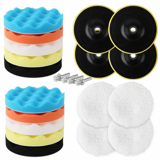 11Packs 6" Buffing Waxing Polishing Pads Sponge Pad For Car
