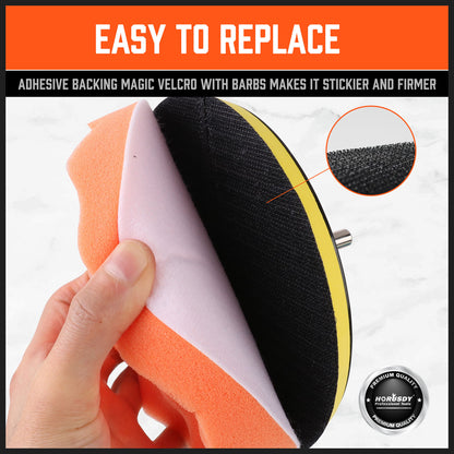 11Packs 6" Buffing Waxing Polishing Pads Sponge Pad For Car