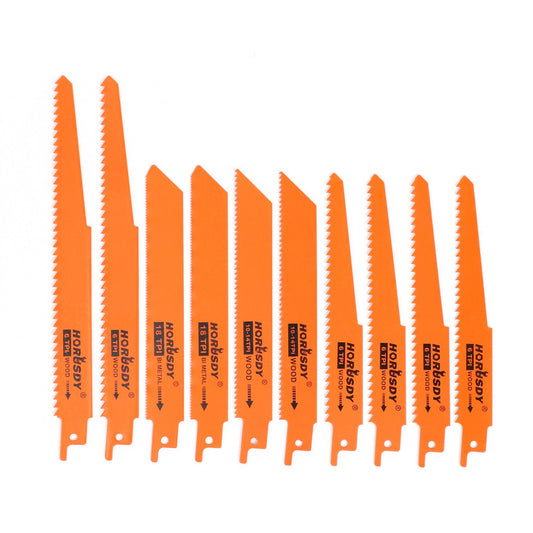 10Pack Reciprocating Saw Blades For Wood Metal Timber Demolition Cutting