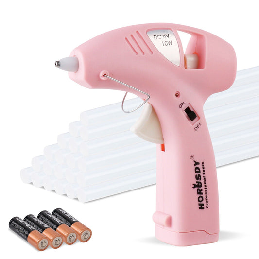 Cordless Hot Glue Gun 20 Glue Sticks & Batteries Included