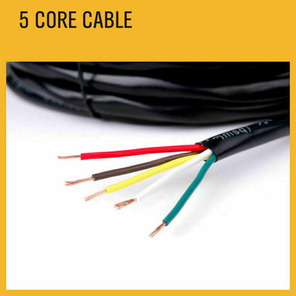 50M 5 Core Wire Cable Trailer Cable Boat Caravan Truck