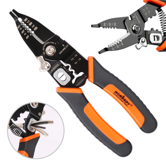 8" Wire Stripping Tool Wire Cutter Hand Crimping Pliers Strip