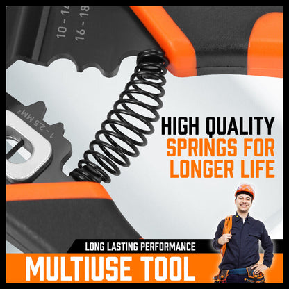 8" Wire Stripping Tool Wire Cutter Hand Crimping Pliers Strip