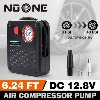 NOONE 1.9M Air Compressor tyre Inflator 12V Portable Car tyre