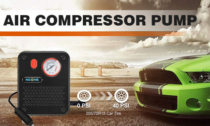 NOONE 1.9M Air Compressor tyre Inflator 12V Portable Car tyre