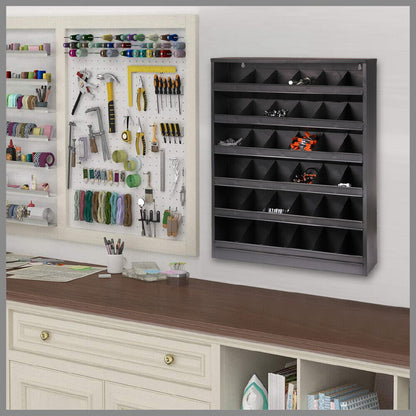 36Pack Bin Storage Rack Parts Holder Shelving Tools Organiser Workshop