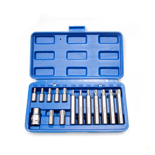 15Pack Torx Bit Long & Short Star Key Torque Bits