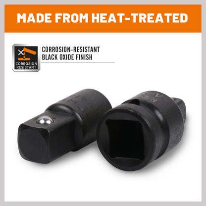 8Pack Impact Socket Reducer Heavy-Duty Adaptor For Ratchet Wrench With