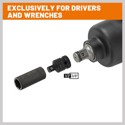 8Pack Impact Socket Reducer Heavy-Duty Adaptor For Ratchet Wrench With