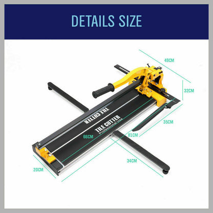 600mm Manual Tile Cutter Laser Guide Home Pro Tile Cutting