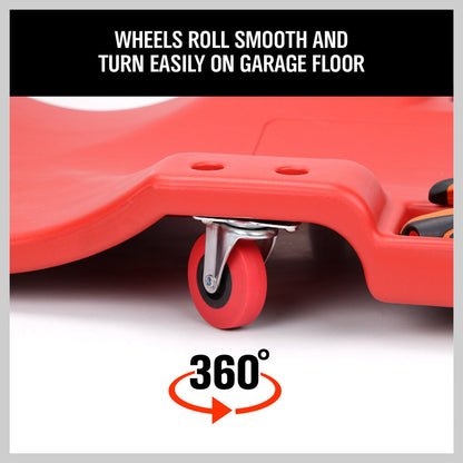 40" Garage Creeper Mechanic Trolley Laying Workshop Auto Repair Swivel