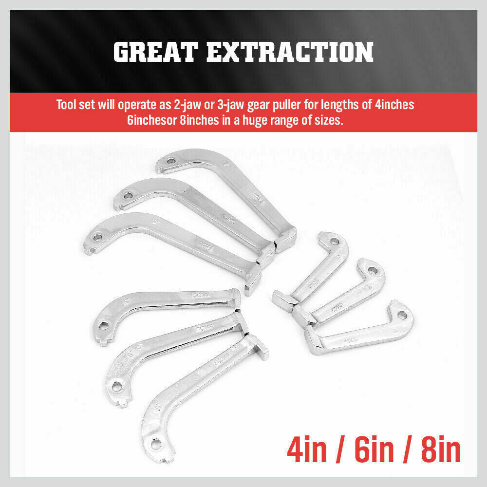10TON Hydraulic Gear Puller Bearing Jaw Separator Remove Multi Function