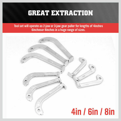 10TON Hydraulic Gear Puller Bearing Jaw Separator Remove Multi Function