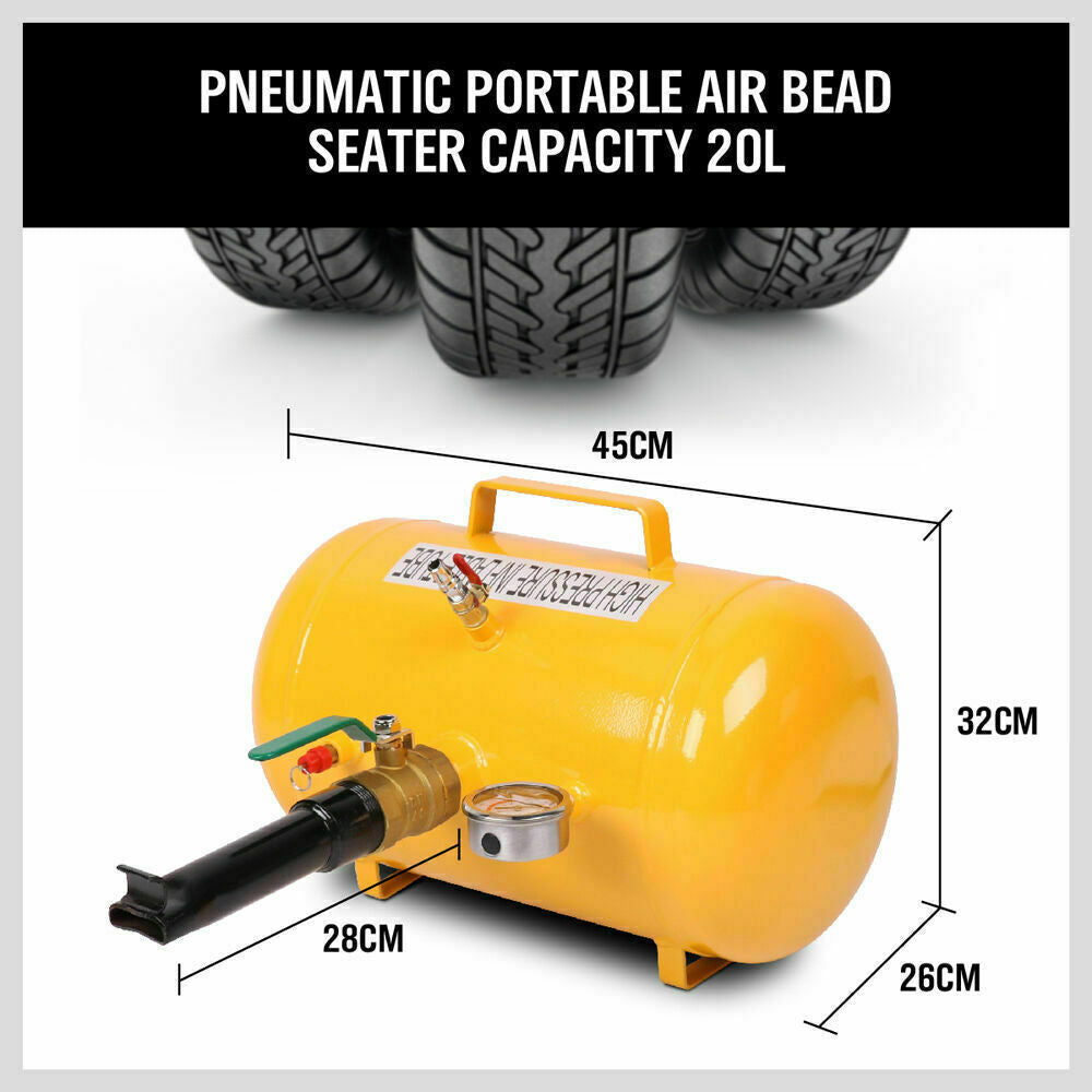 5 Gallon / 20L Bead Blaster Tyre Air Tank tyre