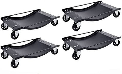 4 Heavy-Duty Wheel Dolly 450 kg 1000 lb Car Positioning