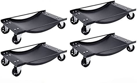 4 Heavy-Duty Wheel Dolly 450 kg 1000 lb Car Positioning