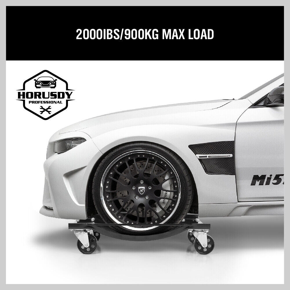 4 Heavy-Duty Wheel Dolly 450 kg 1000 lb Car Positioning