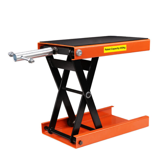 205KG Motorcycle Motorbike Lift Jack Motorcycle Stand Hoist Repair Work