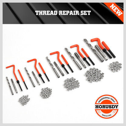 131Pack Metric Thread Repair HSS Drill Helicoil Heli Coil Tap