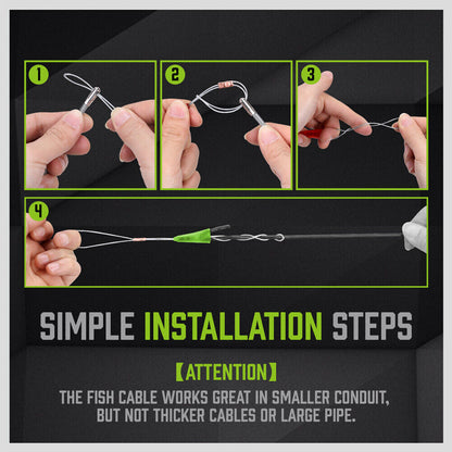 15m Fibreglass Push Pull Rods Cable Cavity Electrician Contractor Wire