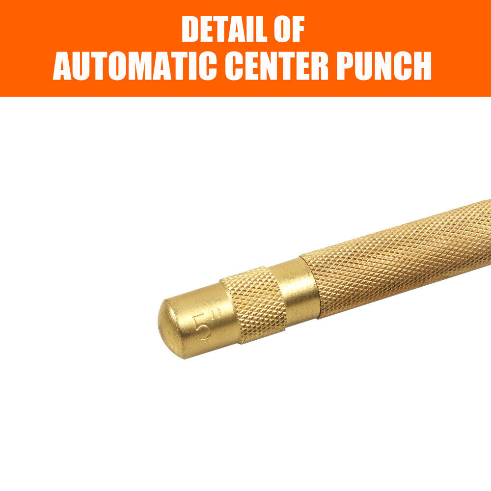 125mm/5" Automatic Centre Punch Adjustable Spring Loaded Metal Drill Tool