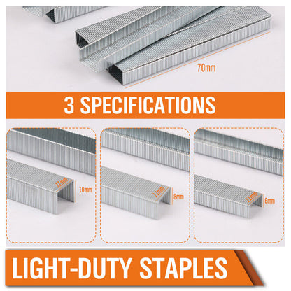 6300Pack Door Shaped Staples Nails 6/8/10mm Staple Gun Stapler Refills