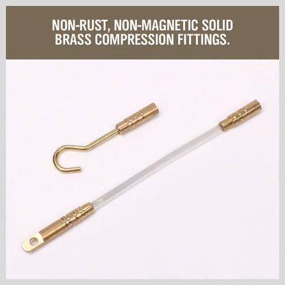 3.3m ⏀ 4mm Fibreglass Electricians Push Pull Rods Cable Cavity