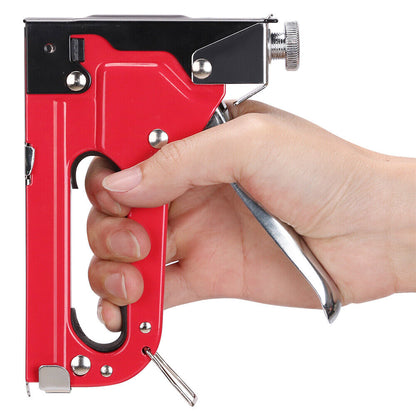 Heavy-Duty Staple Gun 2in1 Stapler + 1500Pack Staples Tacker Hand