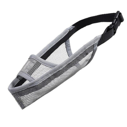 Adjustable XXS Size Pet Dog Mask Mouth Muzzle Anti Barking Bite Stop Chewing Mask - Black