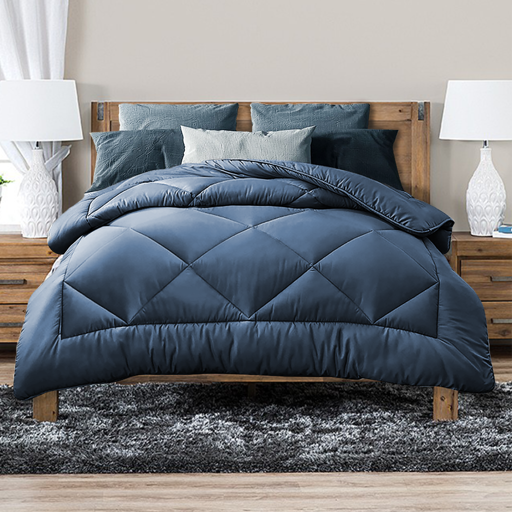 Australian Made All Season Ocean 400GSM Bamboo Blend Quilt Single