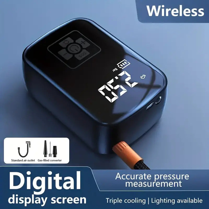 Rechargeable Car tyre Bike Air Pump tyre Inflator Portable Compressor Digital Cordles