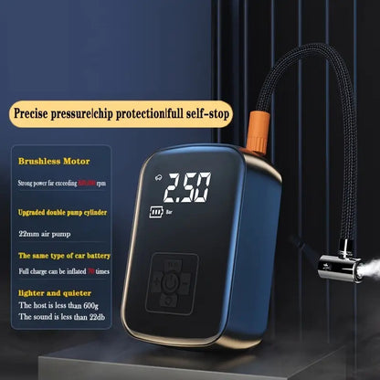 Rechargeable Car tyre Bike Air Pump tyre Inflator Portable Compressor Digital Cordles