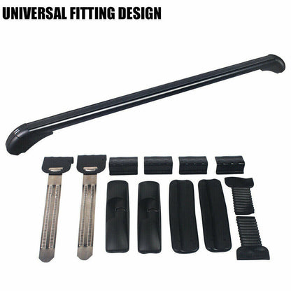 115cm Universal Car Roof Racks Carrier Adjustable Cross Bars Aluminium