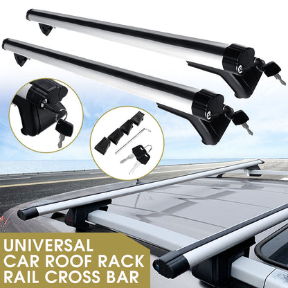 125CM Universal Adjustable Aluminum Alloy Car Roof Rack Cross Bars