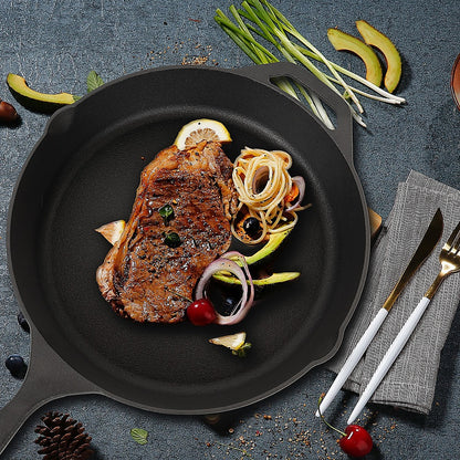 30cm Cast Iron Steak Skillet Frying Pan