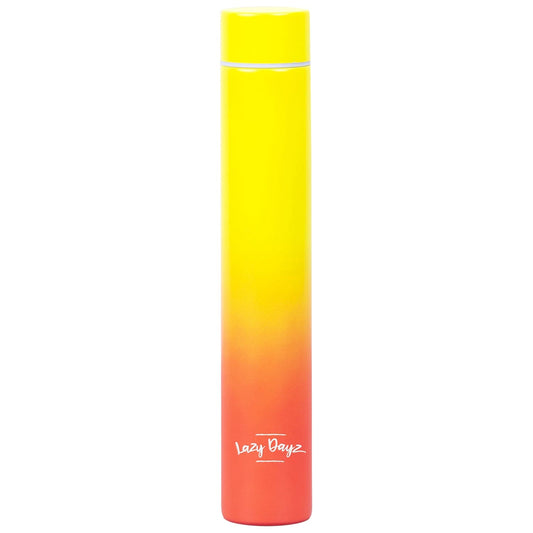 Lazy Dayz 300ml Slimline Insulated Drink Bottle - Yellow Peach Ombre
