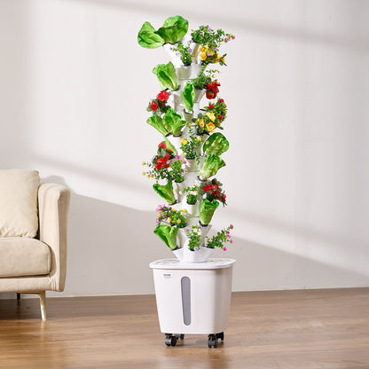 Vertical Hydroponic Indoor Growing System - 10 Tiers with 50 Grow Pods