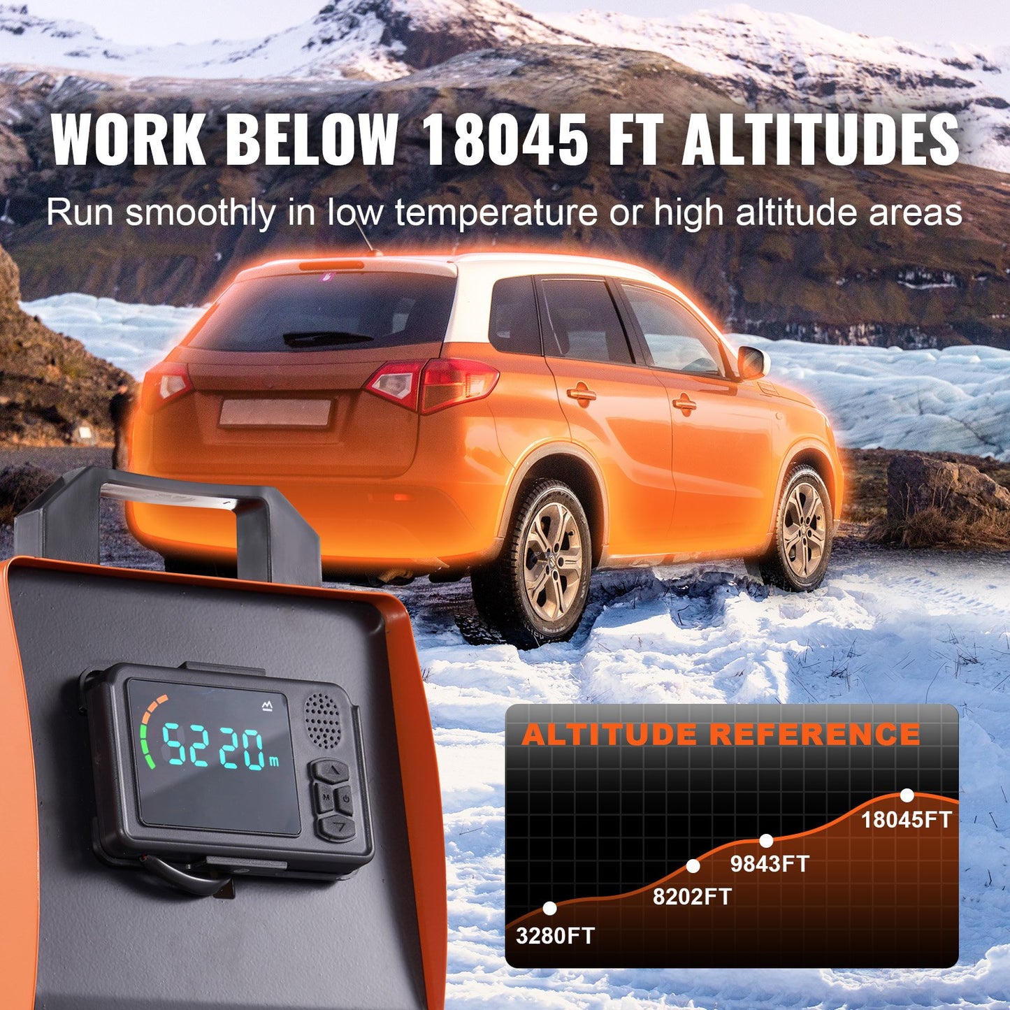 8KW Diesel Heater with Automatic Altitude Adjustment Remote Control and LCD