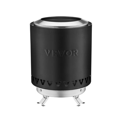 VEVOR Tabletop Fire Pit 6 inch Stainless Steel Fireplace Indoor Outdoor Black