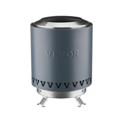 VEVOR Tabletop Fire Pit 6 inch Stainless Steel Fireplace Indoor Outdoor Blue