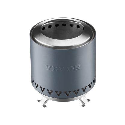 VEVOR Tabletop Fire Pit 6 inch Stainless Steel Fireplace Indoor Outdoor Blue
