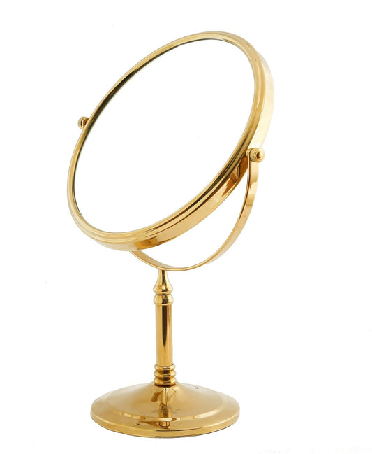 5X & 1X Tabletop Magnifying Mirror - Royal Gold